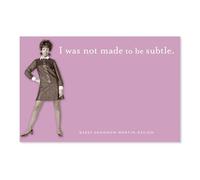 I was Not Made to Be Subtle Notes adhésives en violet | Papeterie rétro