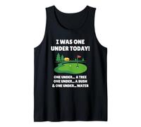 I Was One Under Today Funny Golf Lover Golfer Golfing Débardeur