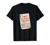 I Was One Under Today Funny Golfing Blague Humour T-Shirt