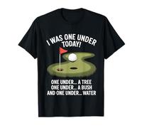 I Was One Under Today Golfeur Joueur de Golf Amusant T-Shirt