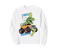 I Was Six Now I'm Seven Easter Bunny 67 Meme 7th Birthday Sweatshirt