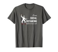 « I Was Social distancing Before it Was Cool » - Cadeau pour clôture T-Shirt, Homme, Asphalte, S
