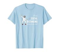 « I Was Social distancing Before it Was Cool » - Cadeau pour clôture T-Shirt, Homme, Bleu Céleste, S