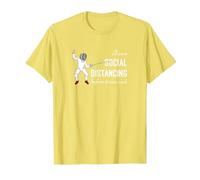 « I Was Social distancing Before it Was Cool » - Cadeau pour clôture T-Shirt, Homme, Citron, L
