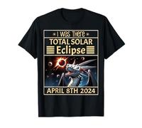 I Was There Total Solar Eclipse Funny Dragon 8 avril 2024 T-Shirt