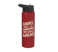 I Was Thinking Three Moves Ahead - Joueur d'échecs Stainless Steel Insulated Water Bottle