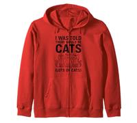 I Was Told There Would Be Lots Cats Introverti Cat Lover Sweat à Capuche