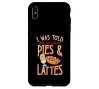 I Was Told There Would Be Pies and Lattes Pilates Humour Coque pour iPhone XS Max