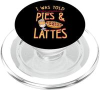 I Was Told There Would Be Pies and Lattes Pilates Humour PopSockets PopGrip pour MagSafe