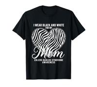 I Wear Black And White Mom Ehlers Danlos Sensibilisation au syndrome T-Shirt