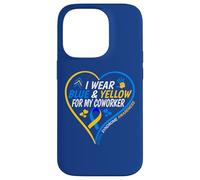 I Wear Blue and Yellow for My Coworker - Down Syndrome 2026 Coque pour iPhone 14 Pro