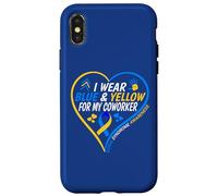 I Wear Blue and Yellow for My Coworker - Down Syndrome 2026 Coque pour iPhone X/XS