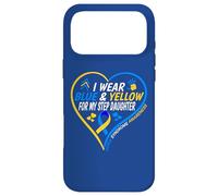 I Wear Blue and Yellow for My Step Daughter - Down Syndrome Coque pour iPhone 17 Pro Max