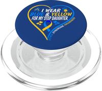 I Wear Blue and Yellow for My Step Daughter - Down Syndrome PopSockets PopGrip pour MagSafe