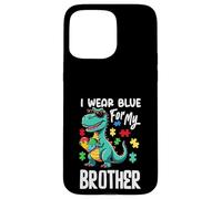 I Wear Blue for My Brother Dinosaure Autism Awareness Coque pour iPhone 15 Pro Max