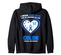 « I Wear Blue for My Brother in Law » - Sensibilisation au Cancer du côlon Sweat à Capuche