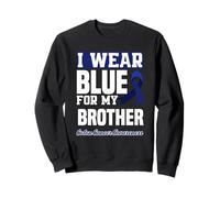 I Wear Blue for My Brother Sensibilisation au Cancer du côlon Colorectal Sweatshirt