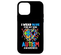 I Wear Blue for My Son Autism Awareness Mom Dad Parents Coque pour iPhone 12 Mini