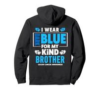 I Wear Dark Blue for My Brother - Sensibilisation au Cancer du Colon Sweat à Capuche