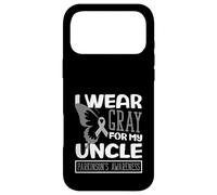I Wear Gray for My Uncle Butterfly Parkinson 's Awareness Coque pour iPhone 17 Pro Max