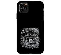 I Wear Gray for Parkinson 's Awareness Bird and Flowers Coque pour iPhone 11 Pro Max