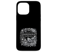 I Wear Gray for Parkinson 's Awareness Bird and Flowers Coque pour iPhone 13 Pro Max
