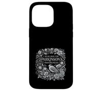I Wear Gray for Parkinson 's Awareness Bird and Flowers Coque pour iPhone 14 Pro Max