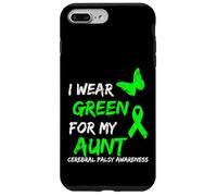 I Wear Green for My Aunt Cerebral Palsy Ribbon Coque pour iPhone 7 Plus/8 Plus