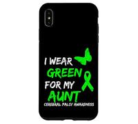 I Wear Green for My Aunt Cerebral Palsy Ribbon Coque pour iPhone XS Max