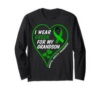 I Wear Green for My Grandson - Mental Health Awareness 2026 Manche Longue