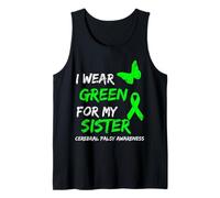 I Wear Green for My Sister Cerebral Palsy Ribbon Débardeur