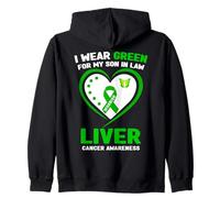 I Wear Green for My Son in Law Sensibilisation au Cancer du Foie Sweat à Capuche