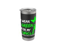 I Wear Green For My Uncle Cerebral Palsy Ribbon Gobelet isotherme en acier inoxydable double paroi