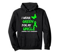 I Wear Green for My Uncle Cerebral Palsy Ribbon Sweat à Capuche