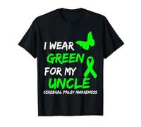 I Wear Green for My Uncle Cerebral Palsy Ribbon T-Shirt