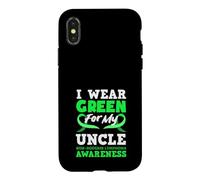 I Wear Green for My Uncle Lymphome Non hodgkinien Coque pour iPhone X/XS