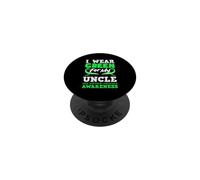 I Wear Green for My Uncle Lymphome Non hodgkinien PopSockets PopGrip Adhésif