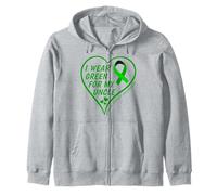 I Wear Green for My Uncle - Mental Health Awareness 2026 Sweat à Capuche