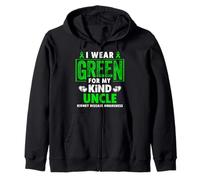I Wear Green for My Uncle - Sensibilisation aux Maladies rénales Sweat à Capuche