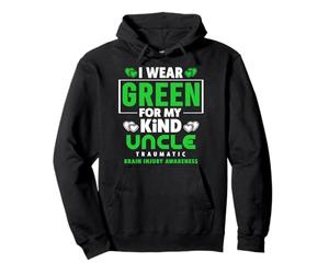 I Wear Green for My Uncle - Sensibilité aux blessures cérébrales traumatiques Sweat à Capuche