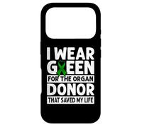 I Wear Green for The Organ Donor That Saved My Life Organes Coque pour iPhone 17 Pro