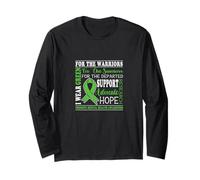I Wear Green For The Survivors Uplifting Positive Vibes Manche Longue