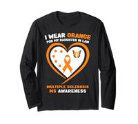 I Wear Orange for My Daughter in Law Sclérose en plaques Manche Longue
