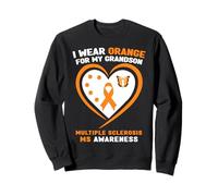 I Wear Orange for My Grandson Sensibilisation à la sclérose en plaques Sweatshirt