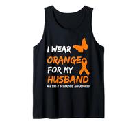 I Wear Orange for My Husband Multiple Sclerosis Ribbon Débardeur