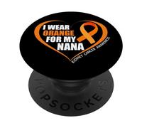 I Wear Orange for My Nana Kidney Cancer Awareness Month 2026 PopSockets PopGrip Adhésif