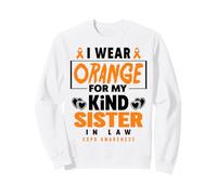 I Wear Orange for My Sister in Law Sensibilisation à la COPD Sweatshirt