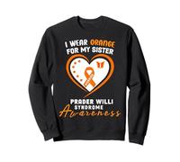 I Wear Orange for My Sister Prader Willi Sensibilisation au Syndrome Sweatshirt