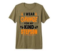 I Wear Orange for My Stepson COPD Warrior Sensibilisation à la COPD T-Shirt Haut de Gamme