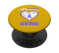 I Wear Pervenche for My Brother Gerd Awareness PopSockets PopGrip Adhésif